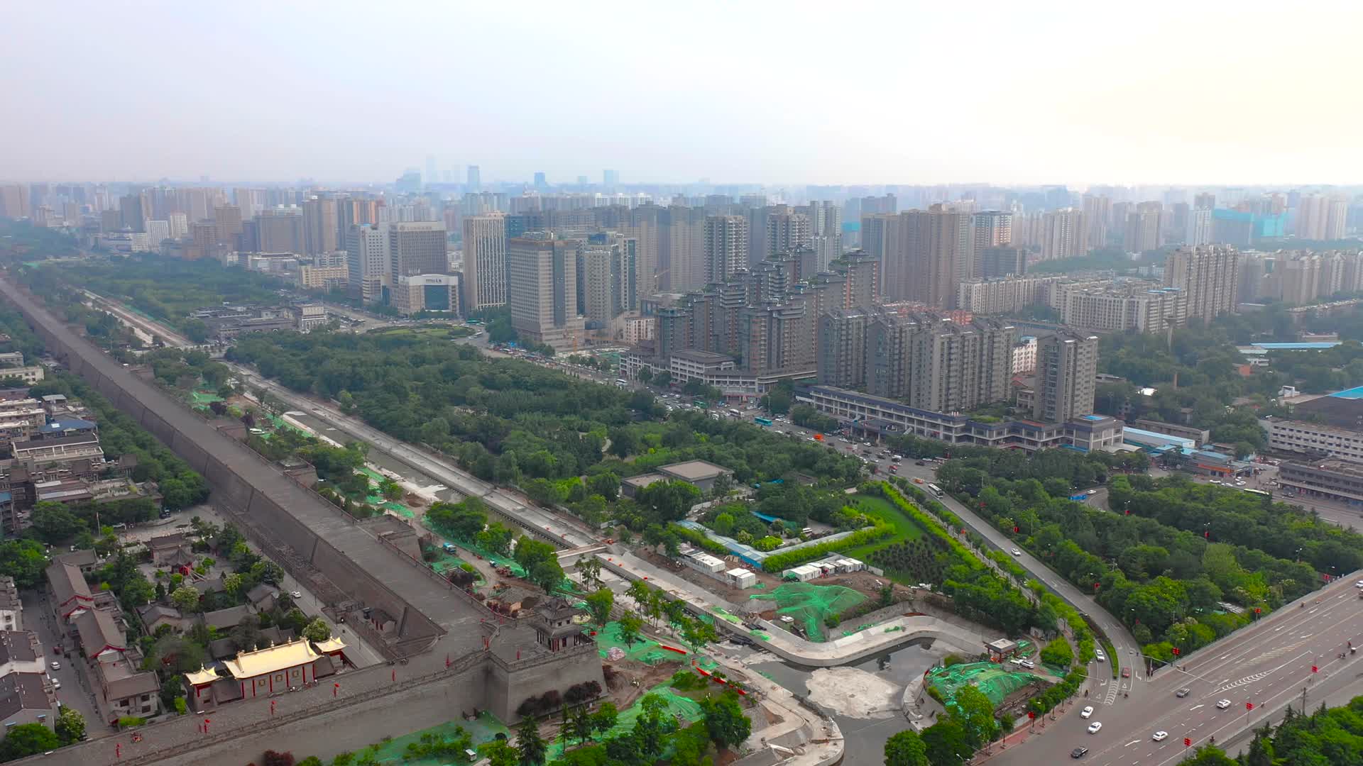 西安南二环城市风光视频的预览图