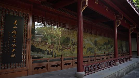 杭州吴山景区中兴东岳庙4K风景视频视频的预览图