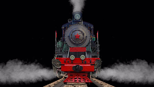 新版带通道蒸汽火车头视频的预览图