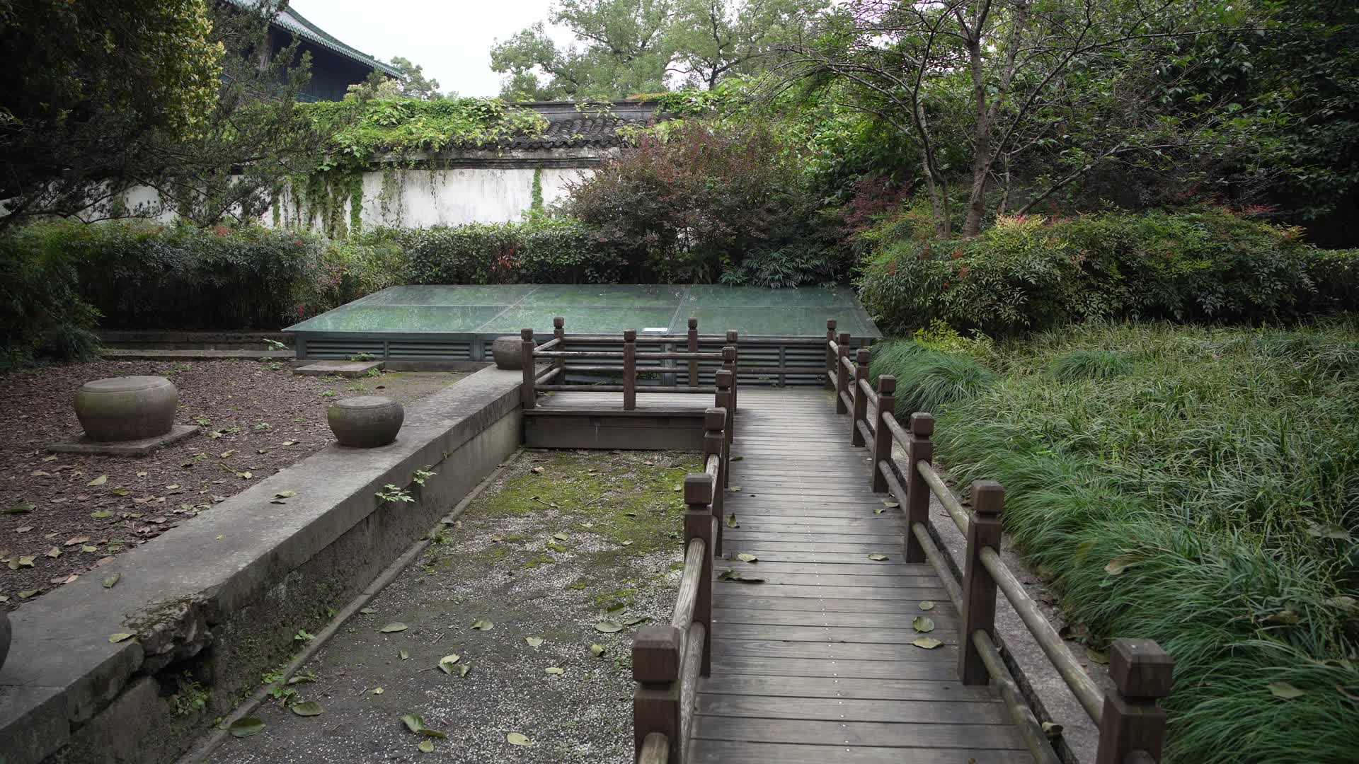 杭州西湖风景区清行宫遗址4K风景视频视频的预览图