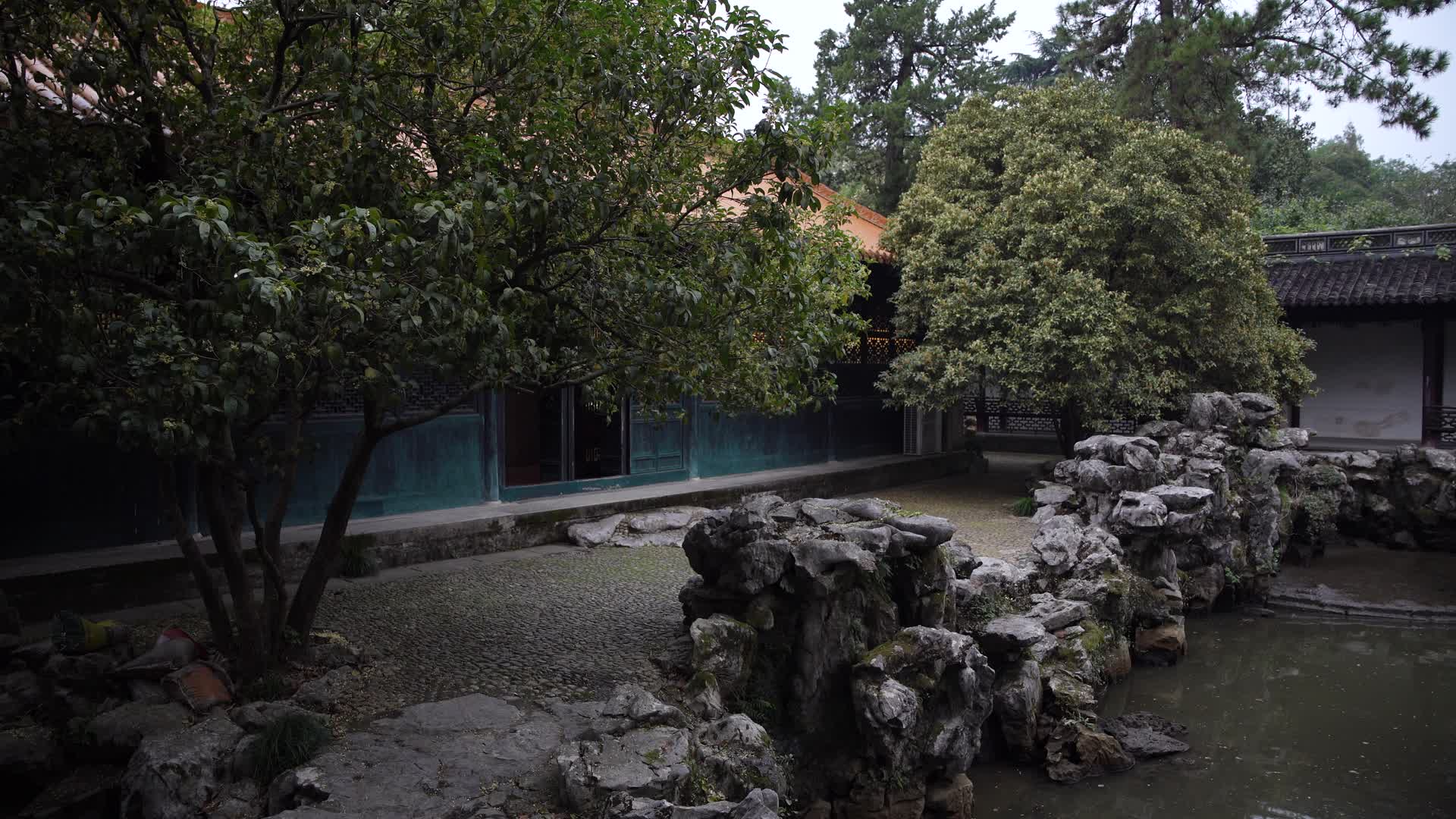 杭州西湖风景区文澜阁4K视频视频的预览图