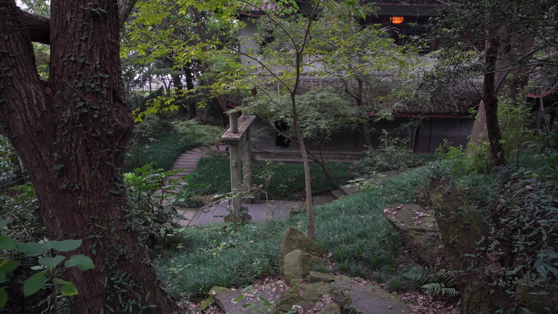 杭州西湖风景区俞曲园纪念馆4K视频视频的预览图