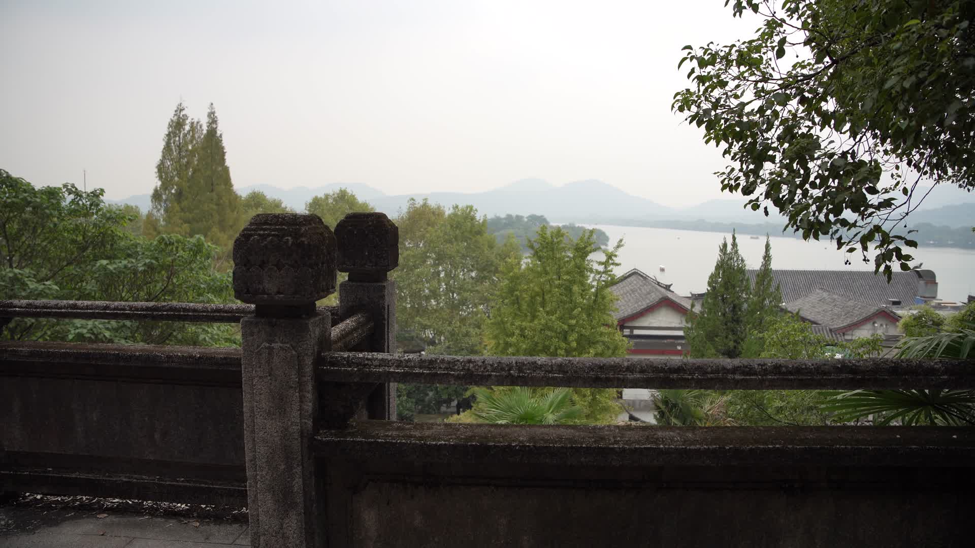 杭州西湖风景区浙江图书馆旧址4K视频视频的预览图