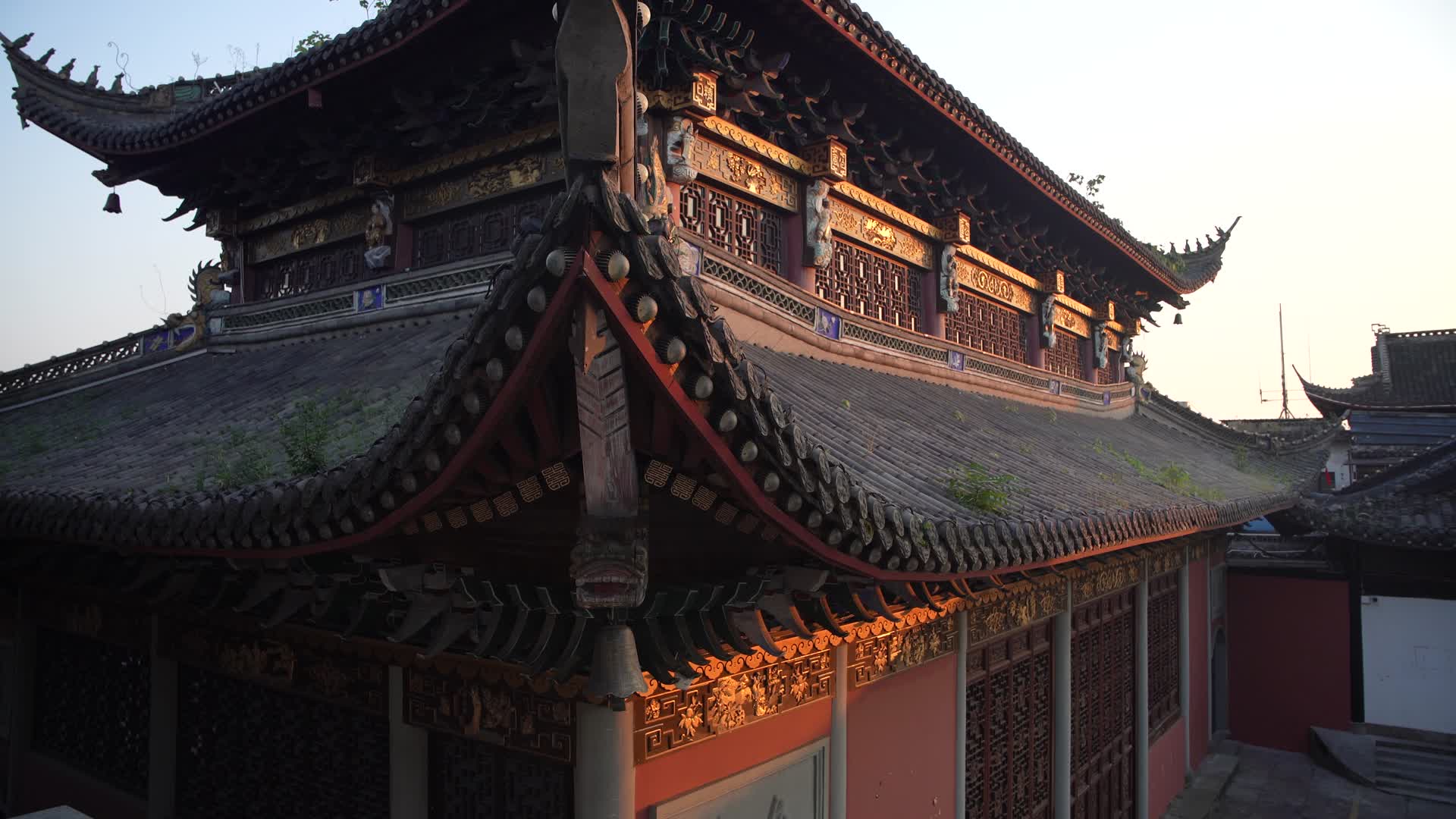 杭州玉皇山景区福星观4K风景视频视频的预览图