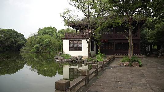 杭州西溪国家湿地公园高宅风景视频视频的预览图