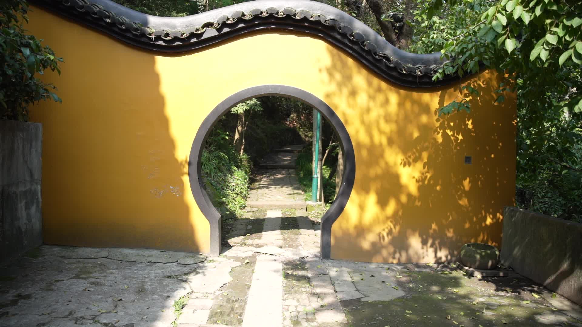杭州宝石山风景区紫云胜境风景视频视频的预览图