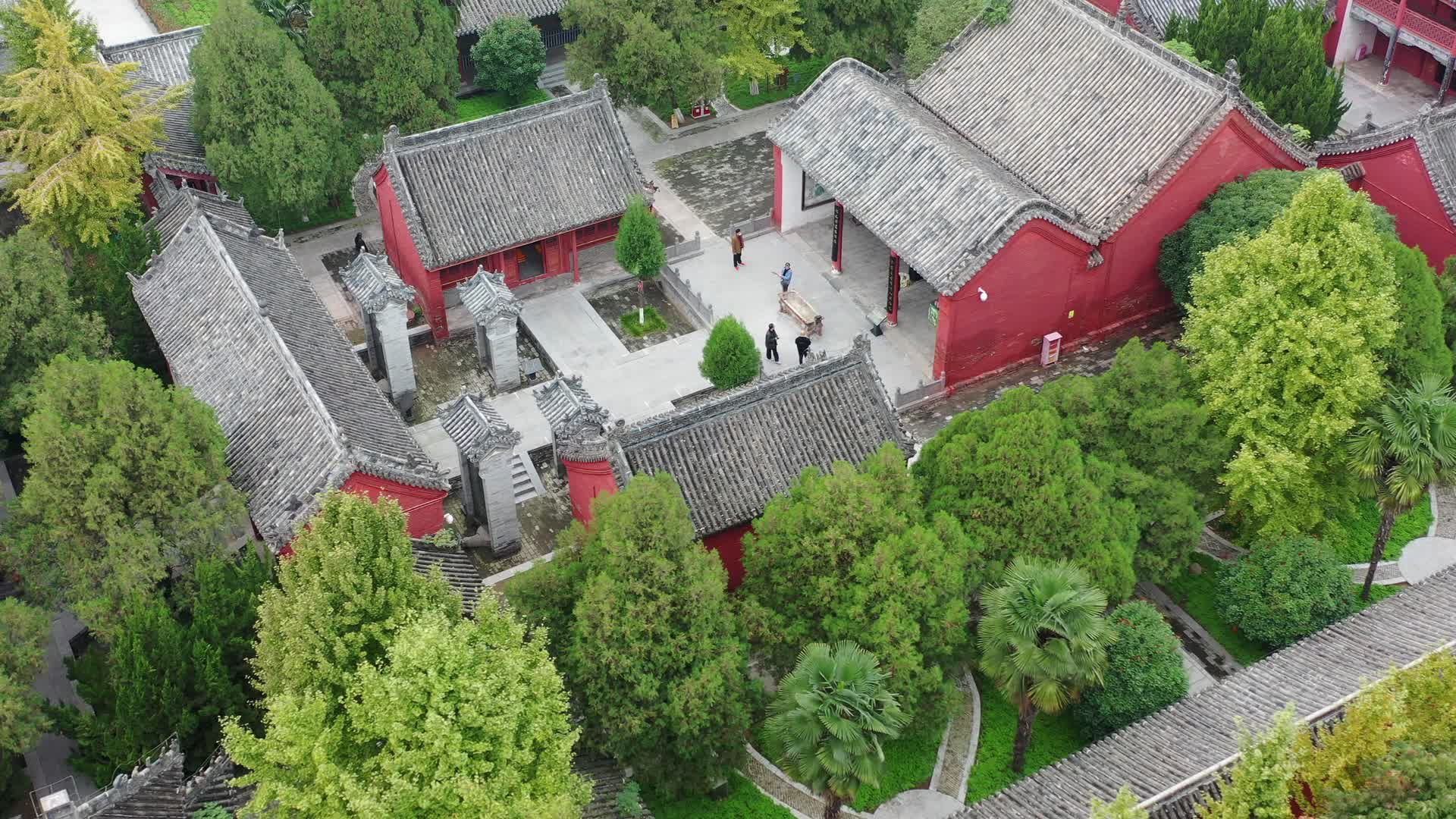 河南许昌市灞陵桥景区古建筑视频的预览图