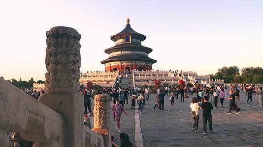 北京天坛公园祈年殿延时视频的预览图