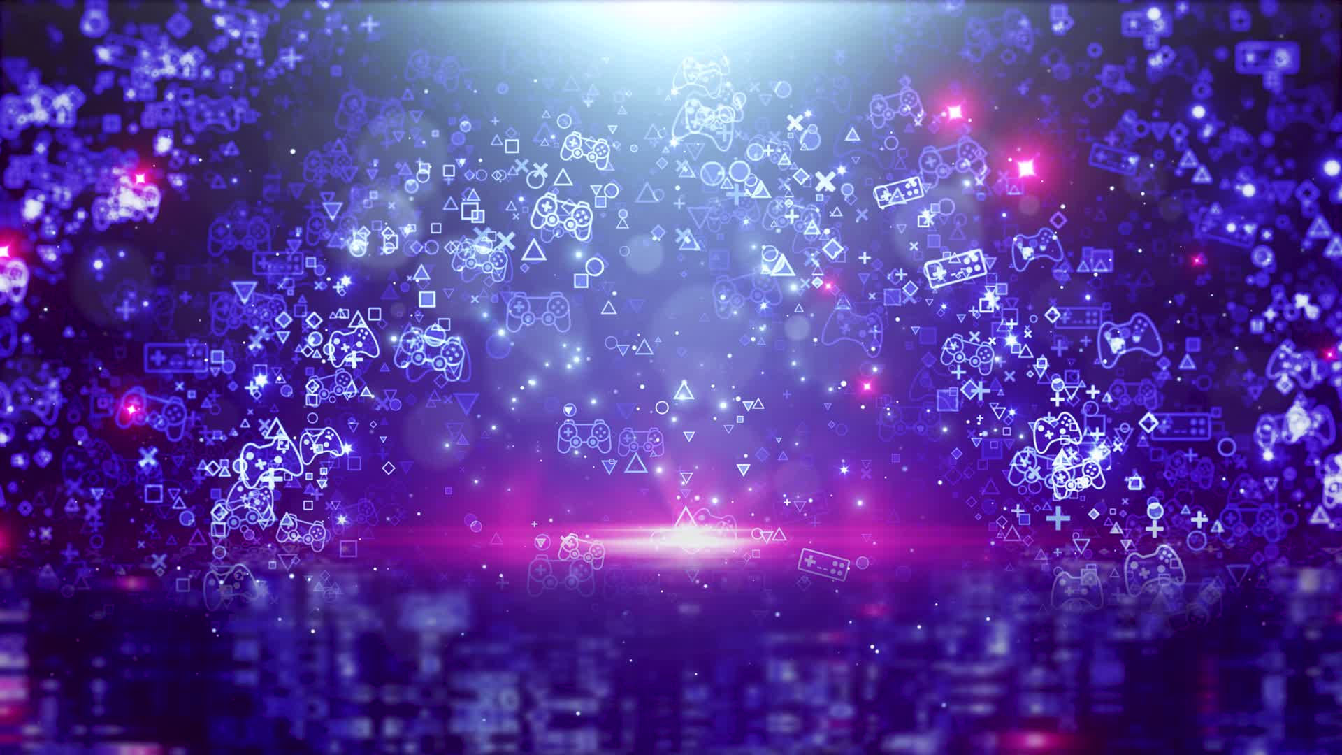 4K蓝色光线抽象舞台空间粒子流体光斑炫光VJ夜店夜场舞美背景唯美歌唱晚会发布会走秀mp视频的预览图