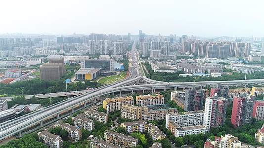 4K武汉交通城市航拍视频的预览图