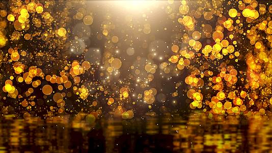 4K金色粒子光斑炫光VJ夜店舞台背景视频的预览图