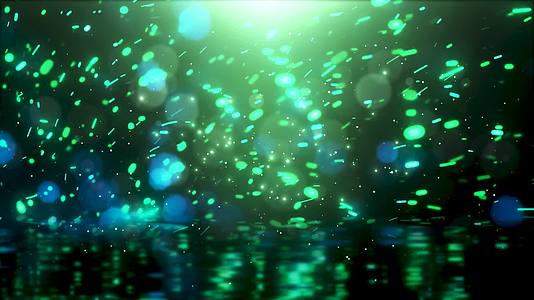 4K绿色光线抽象舞台粒子炫光VJ夜店舞美背景视频的预览图