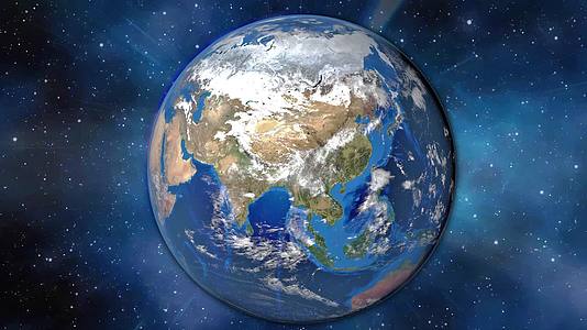 地球穿梭到地标定位ae模板视频的预览图