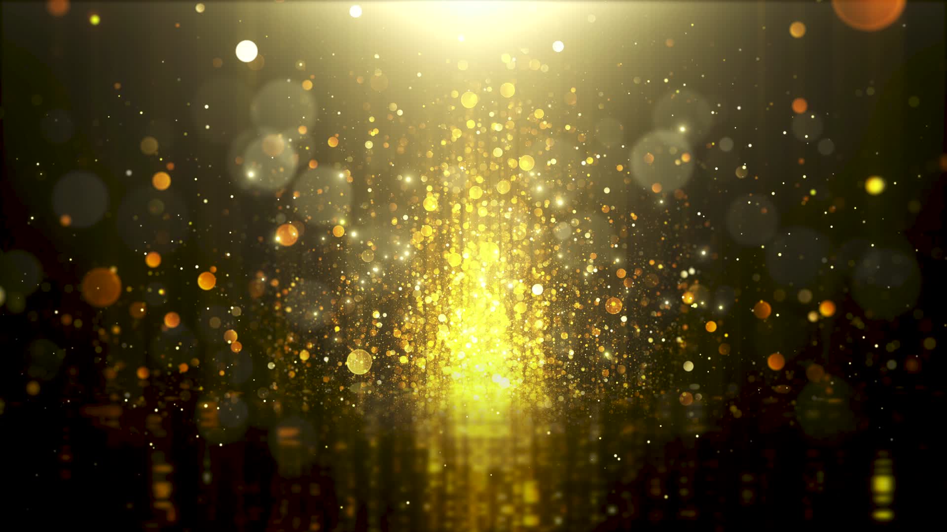 4K金色光斑粒子炫光VJ夜店舞美背景视频的预览图