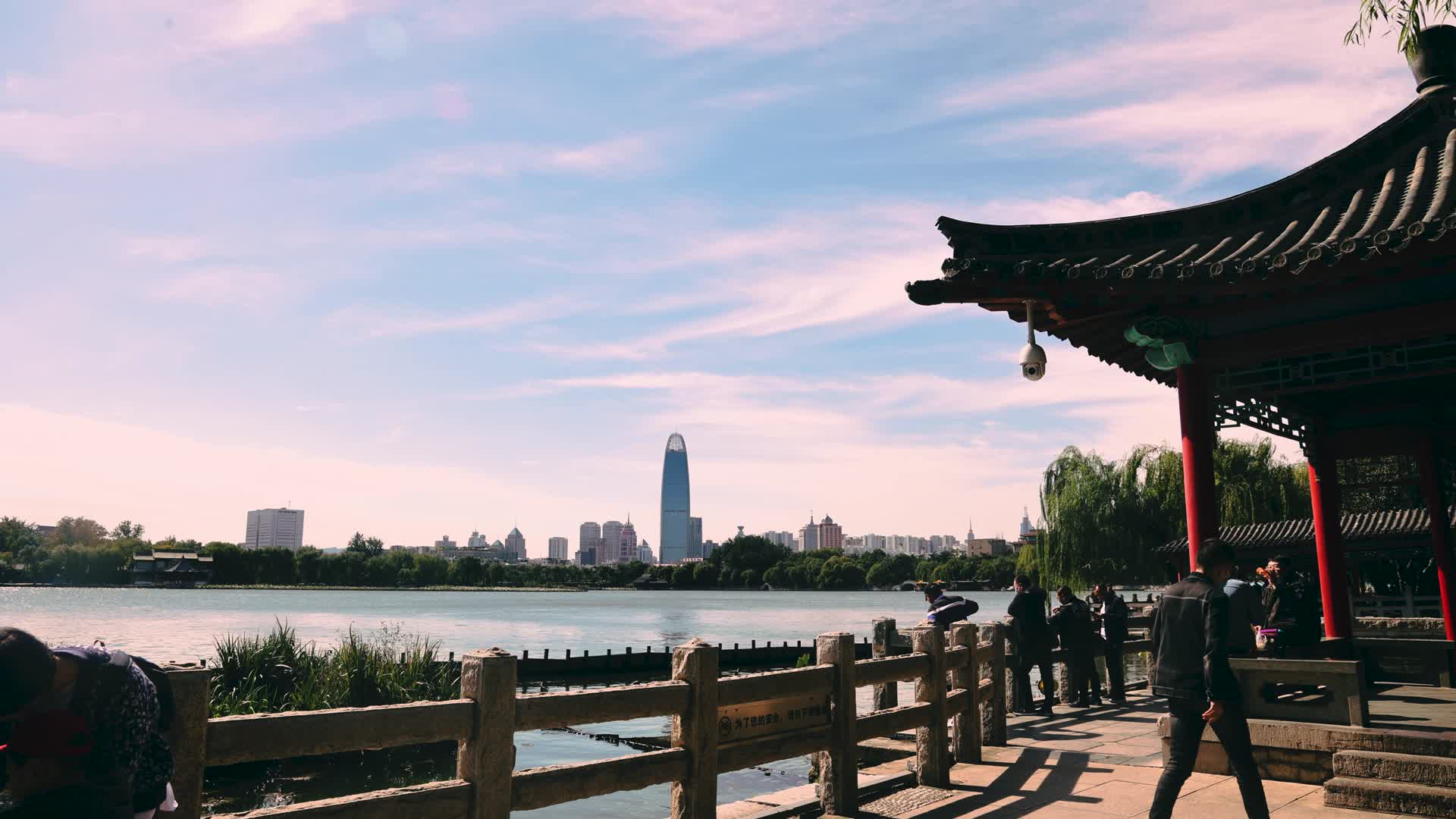 济南大明湖实拍延时4K视频的预览图
