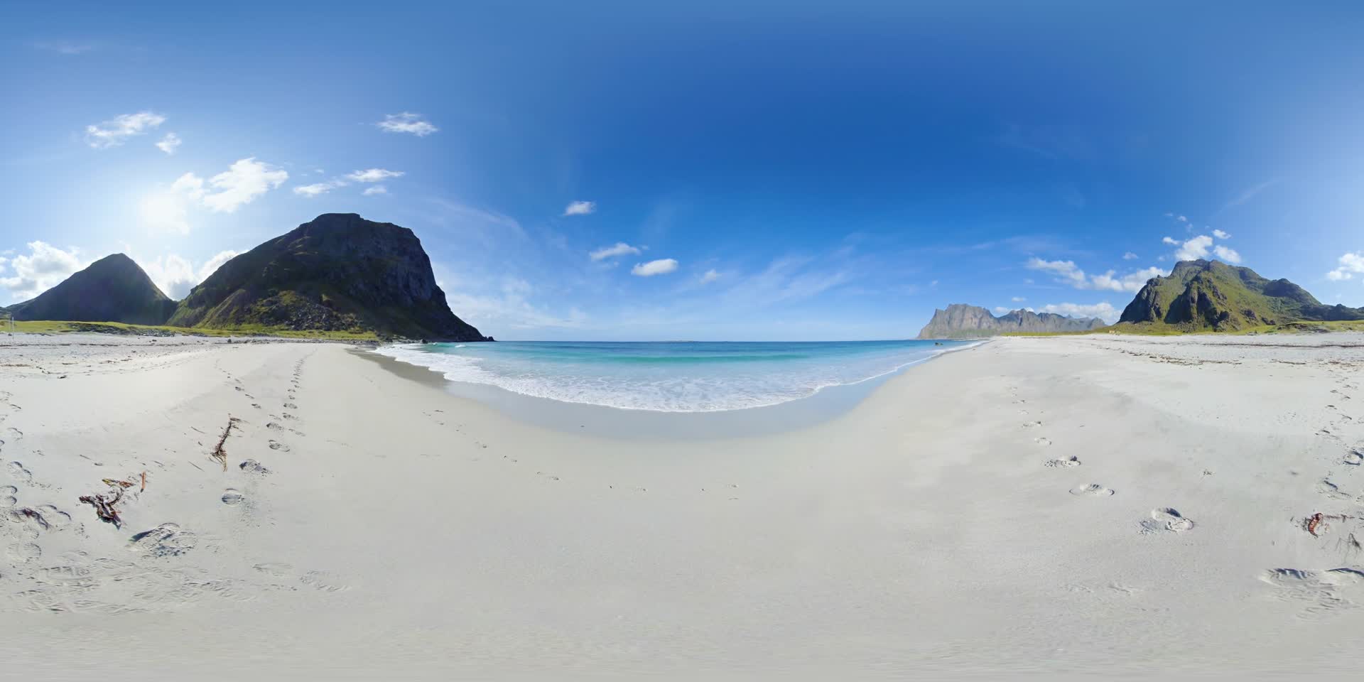 4k360VR全景大海边海浪翻涌视频的预览图