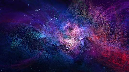 遨游星空宇宙粒子背景视频的预览图