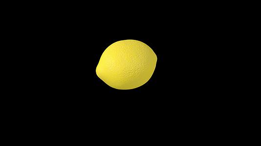 三维柠檬切开慢镜头ae模板视频的预览图