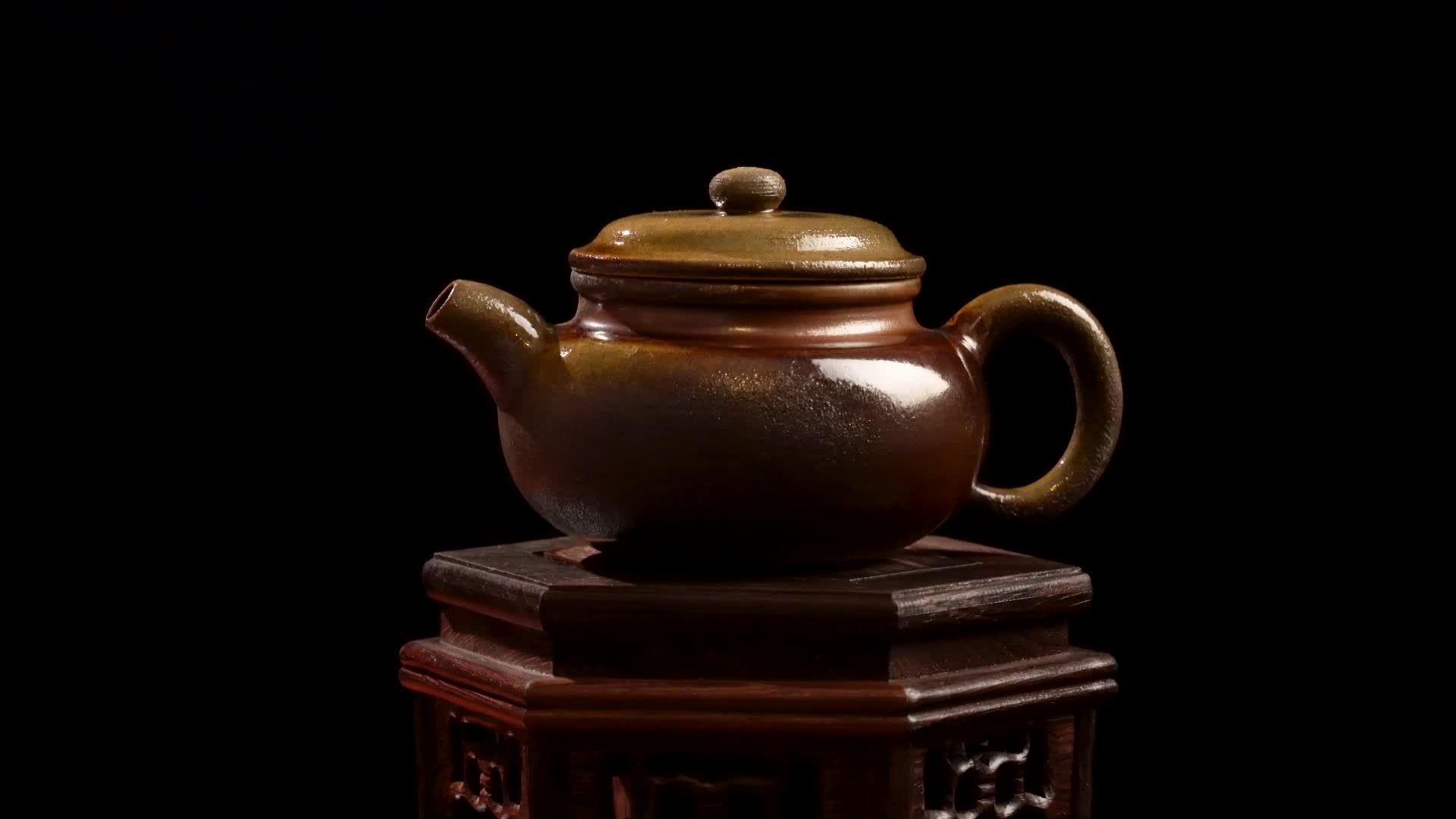 茶壶建水紫陶柴烧壶视频的预览图