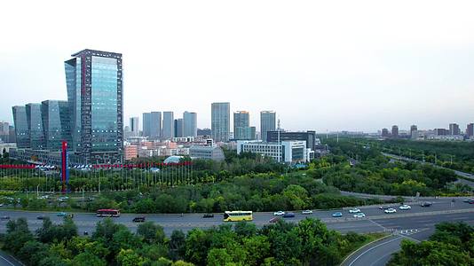 天津市城镇风光航拍视频的预览图