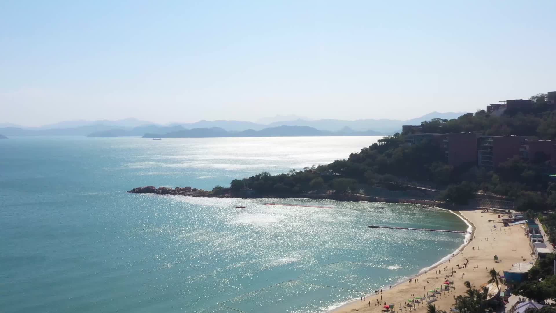 深圳海滩4K航拍视频的预览图