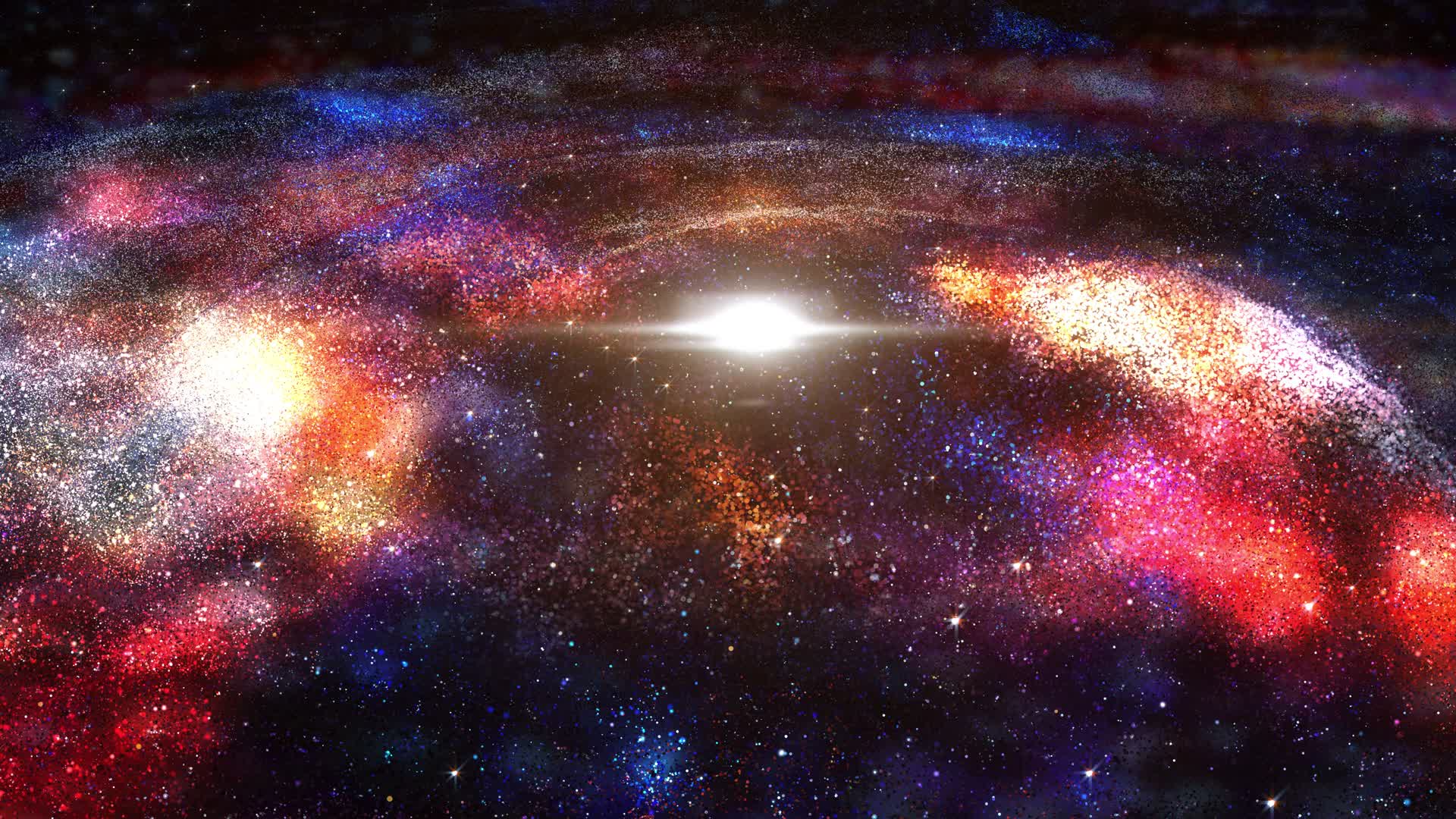 4K史诗星云星空银河宇宙神秘梦幻粒子星座螺旋LED背景舞台背景视频背景发布会背景视频的预览图
