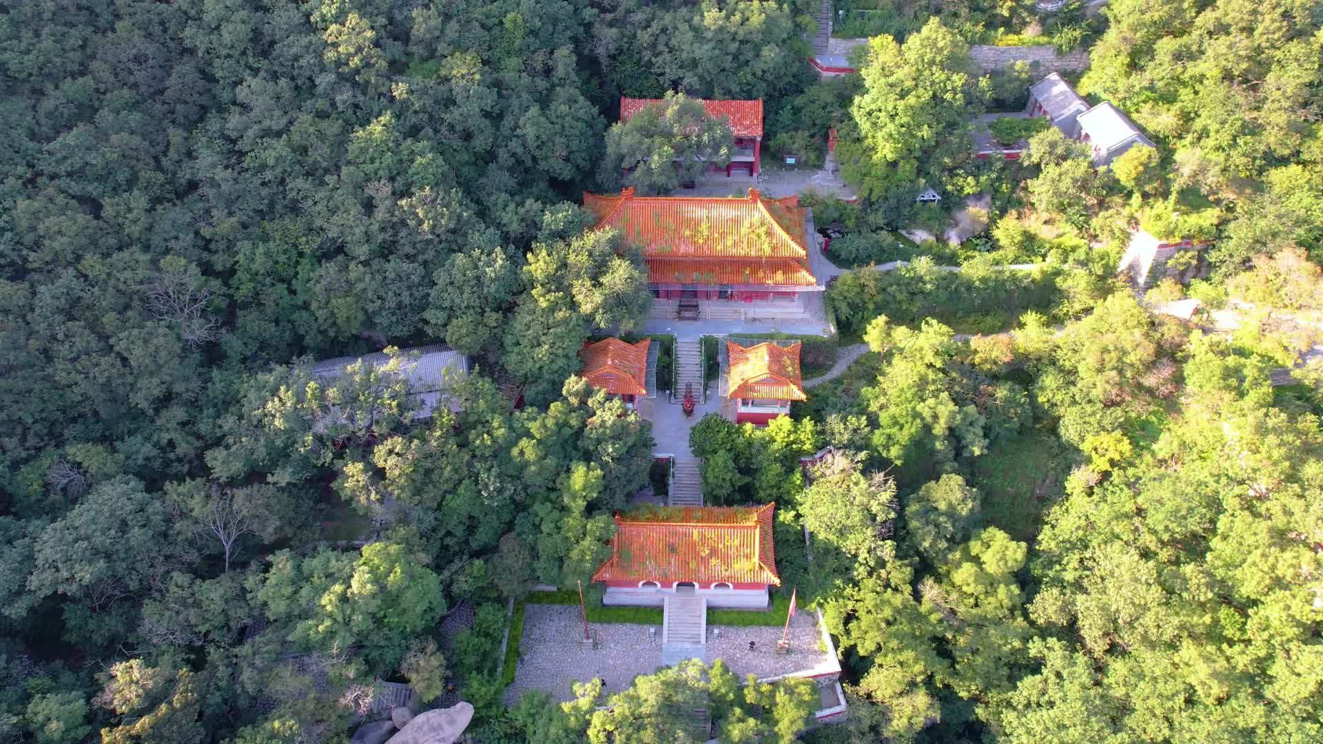 中国天津蓟县盘山风景区风光视频的预览图