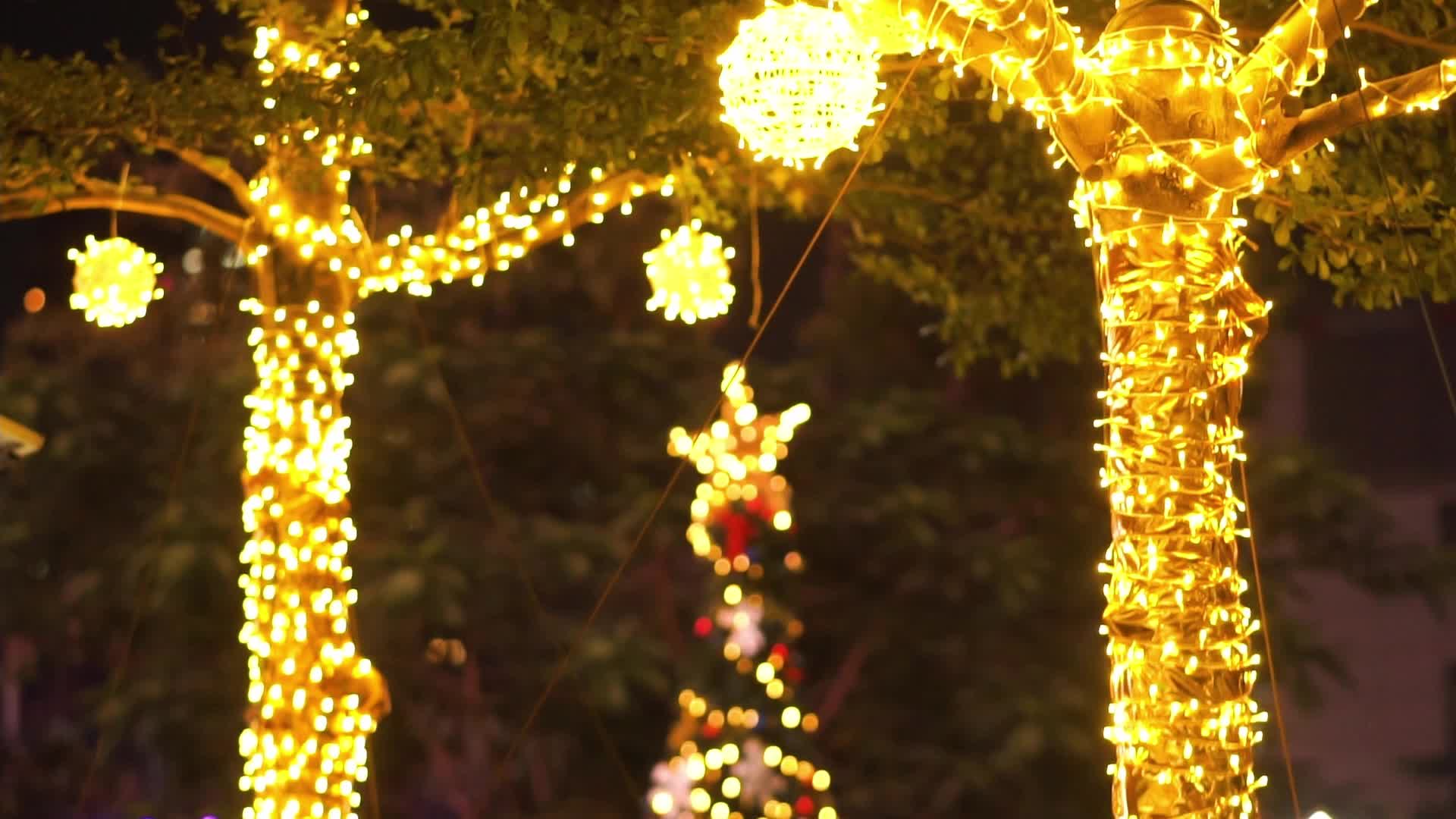 圣诞树高清实拍视频的预览图