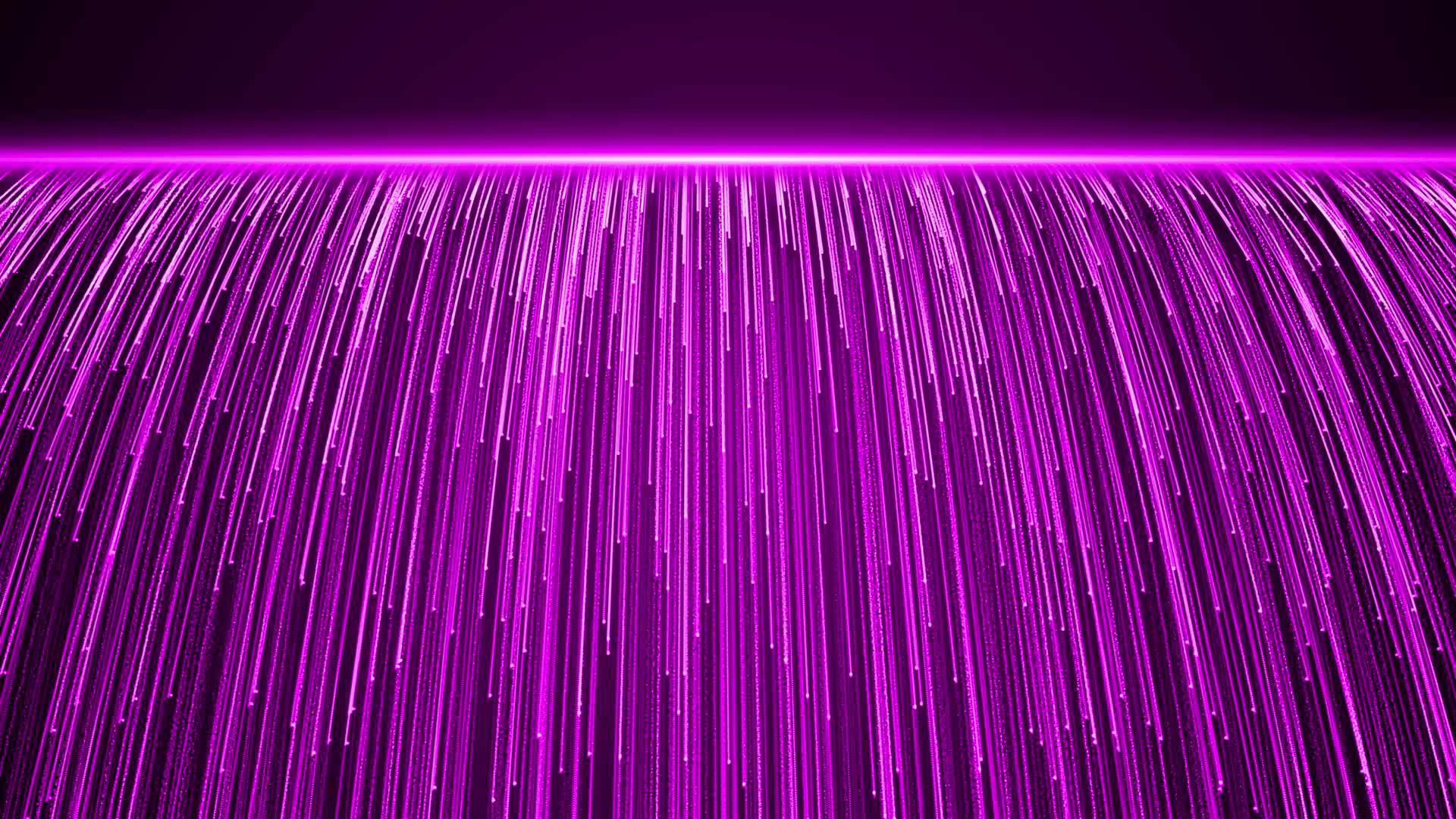 4K紫色粒子光线瀑布晚会舞台背景AE模板视频的预览图