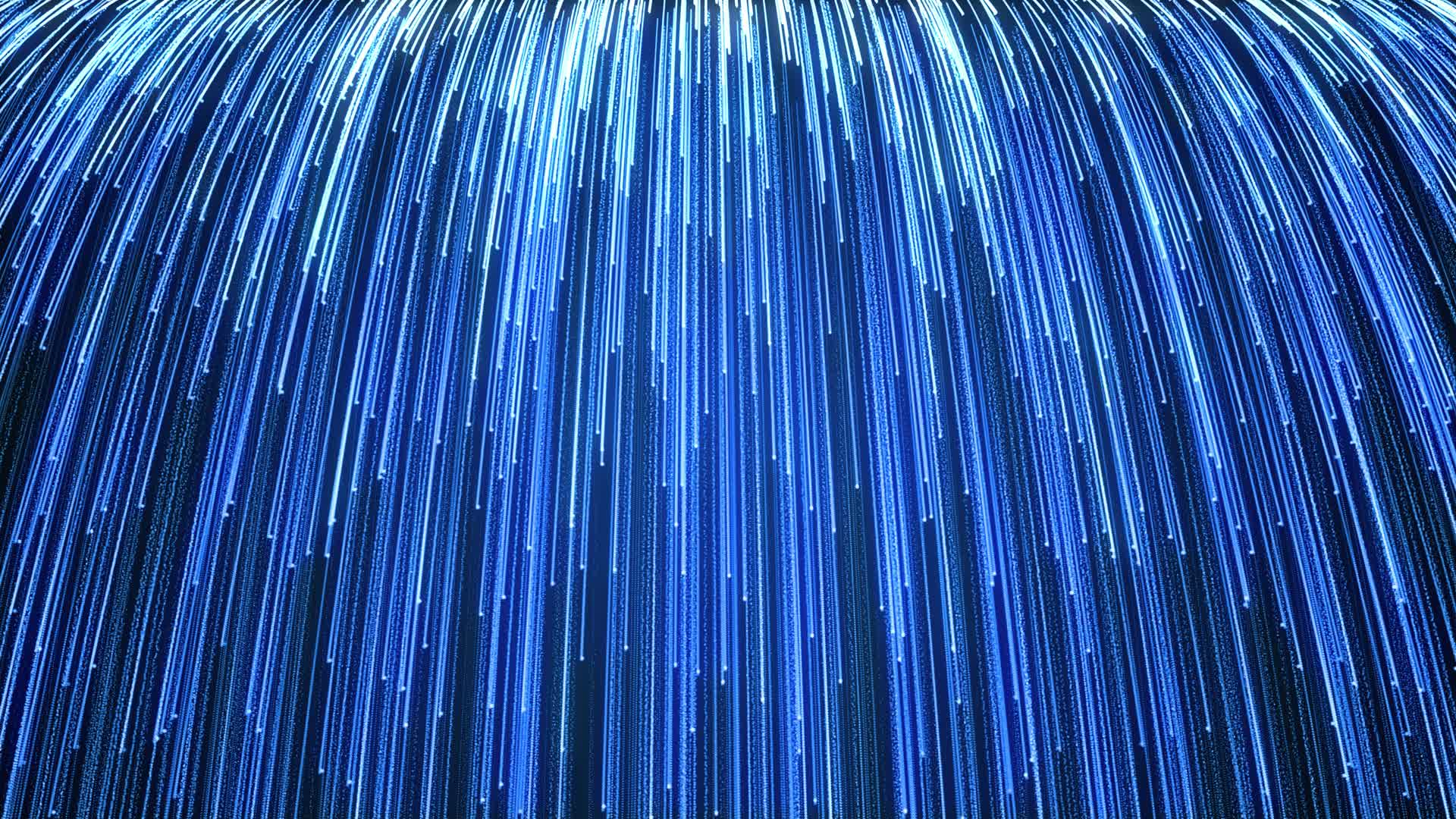 4K蓝色粒子光线瀑布晚会舞台背景视频的预览图