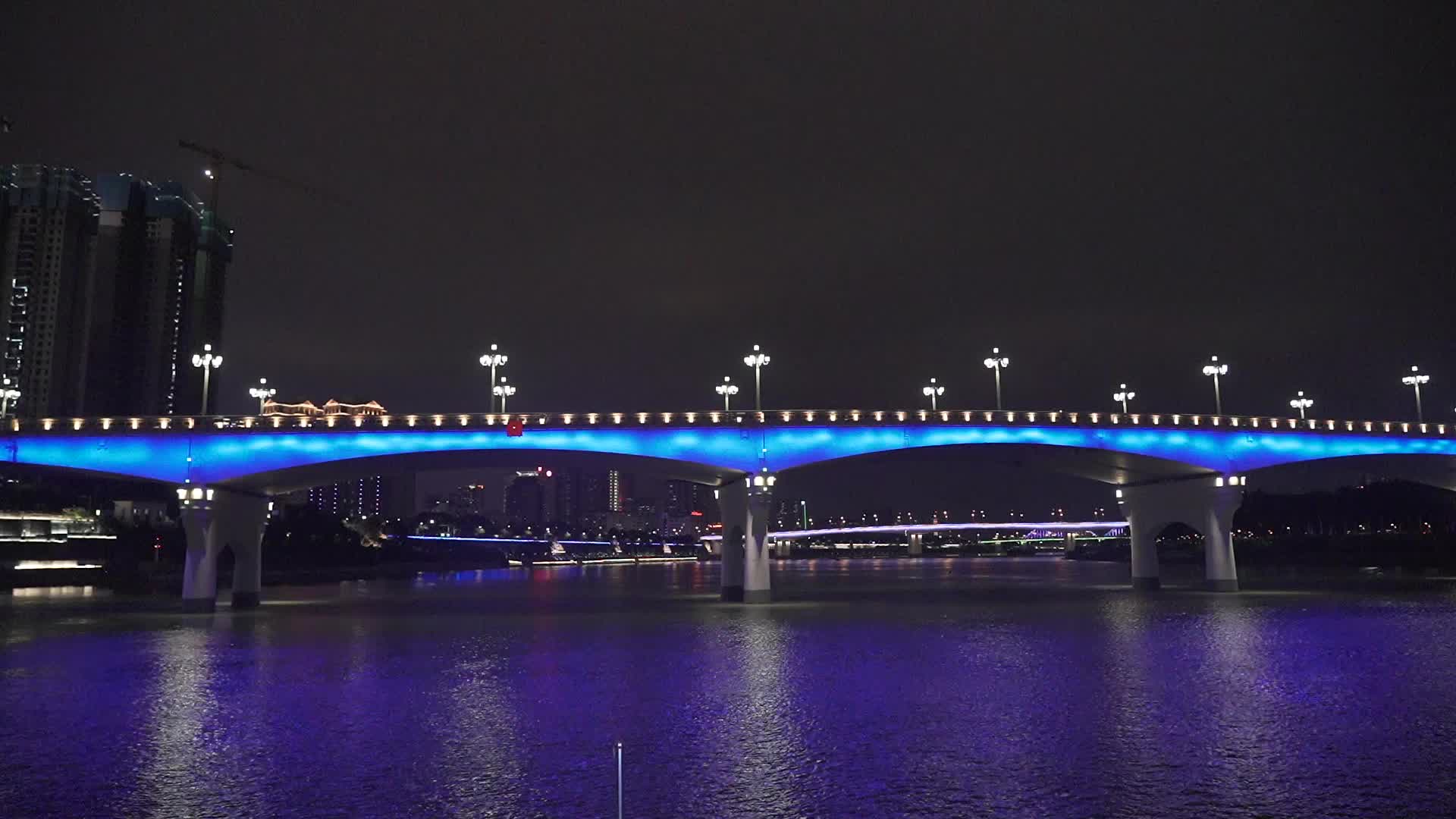 邕江夜景大桥夜景视频的预览图