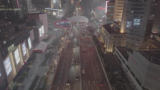 上海五角场沪闵高架路夜景51K超高清航拍视频的预览图