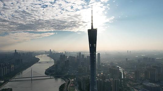 广州塔珠江新城延时镜头视频的预览图
