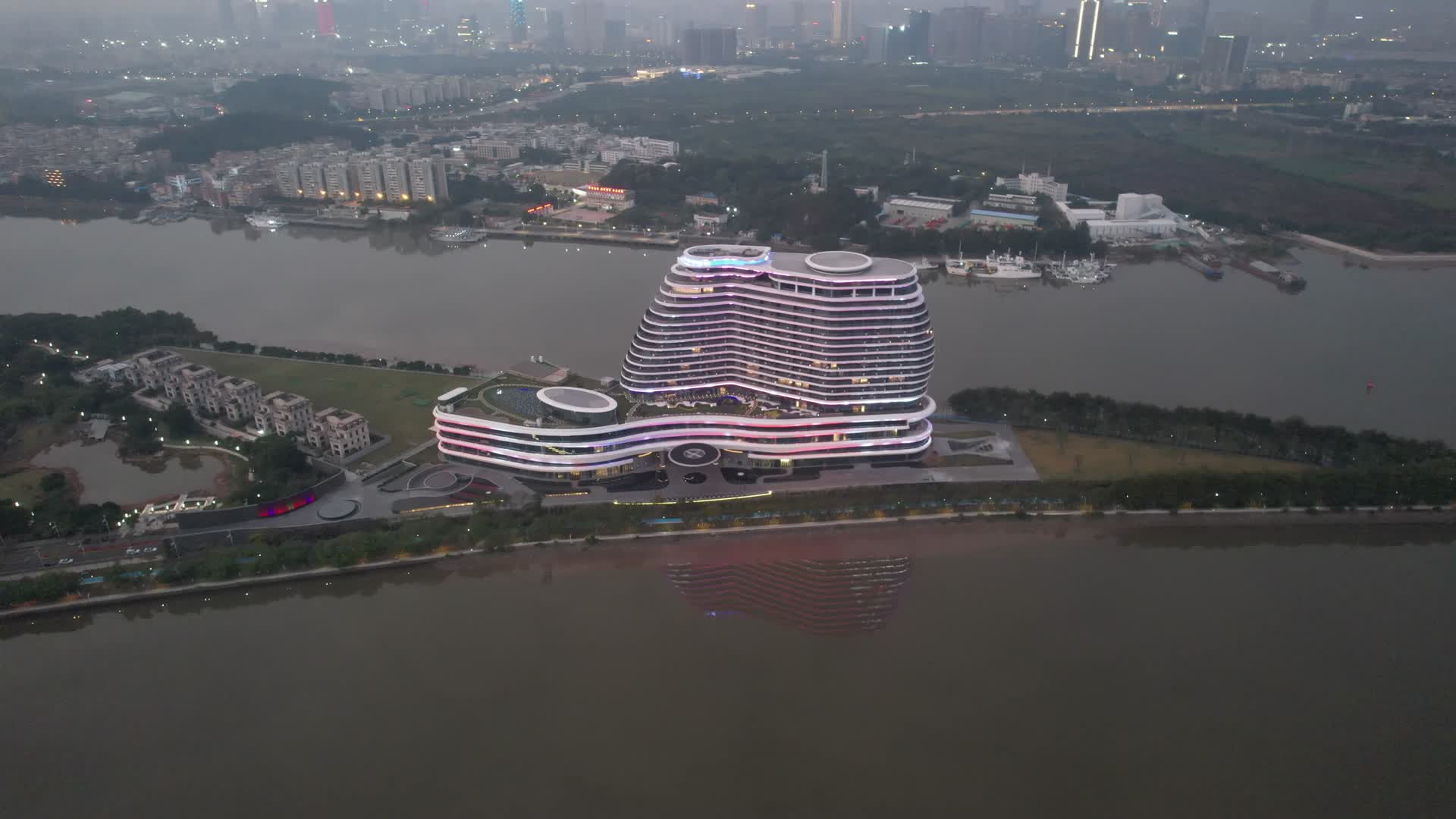 广州官洲国际生物岛香岚王子酒店视频的预览图
