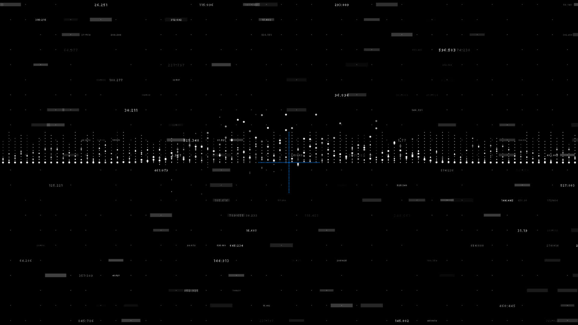 4K科技商务数据图表数码数字黑白随机游走粒子STARDUST背景包装元素视频的预览图