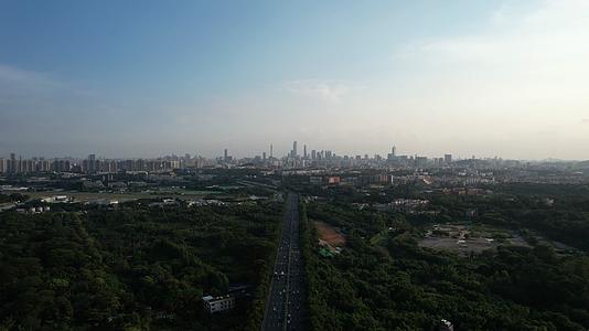 广州城市珠江新城华快天河航拍视频的预览图