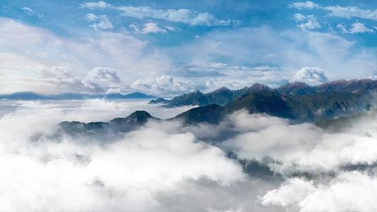 高山山脉云层视频的预览图