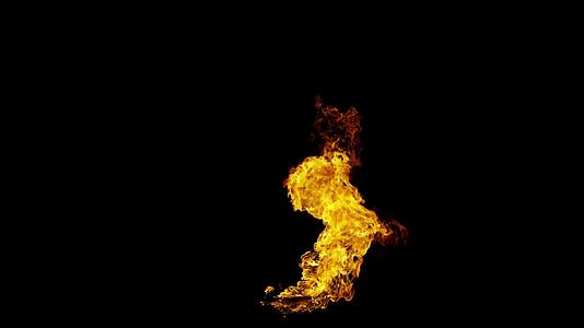 火焰燃烧4k实拍特效04视频的预览图