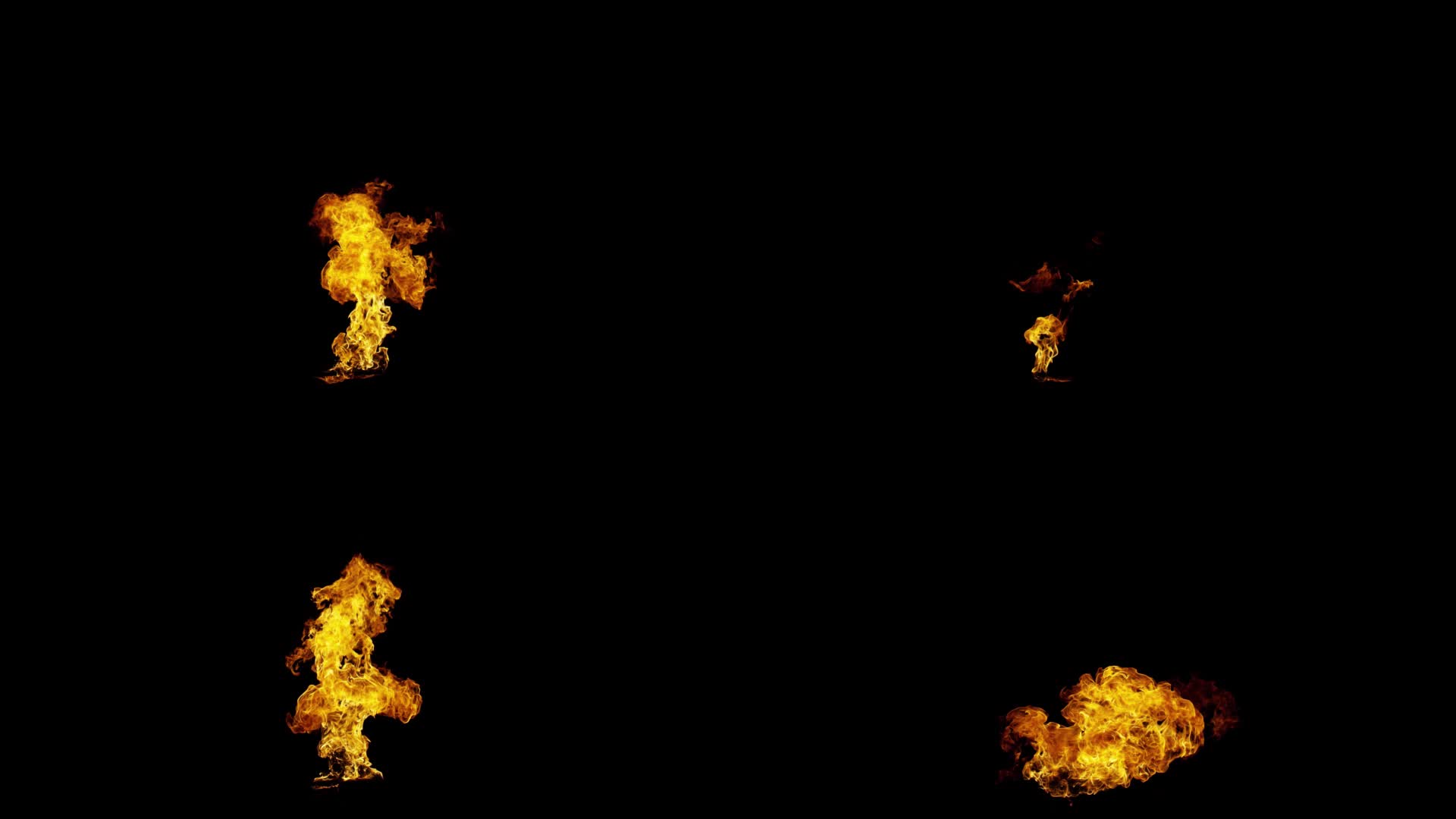8组火焰燃烧4k实拍特效03视频的预览图