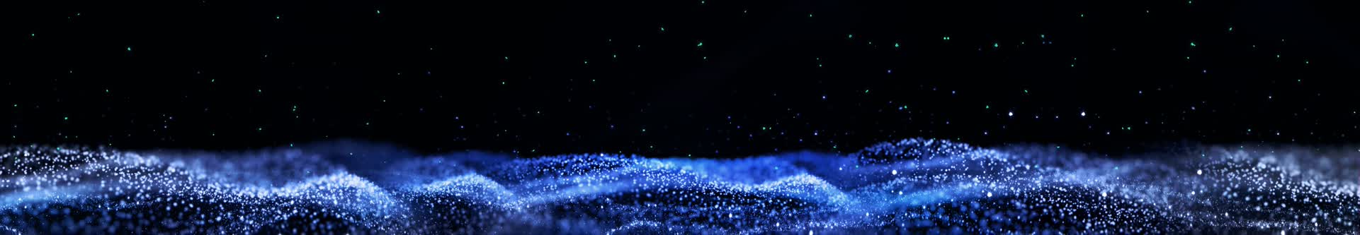 梦幻蓝色波浪海面粒子视频的预览图