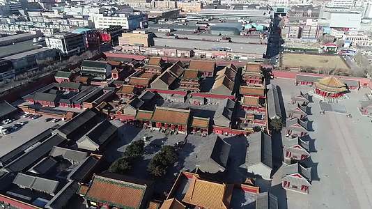 沈阳故宫航拍历史建筑视频的预览图
