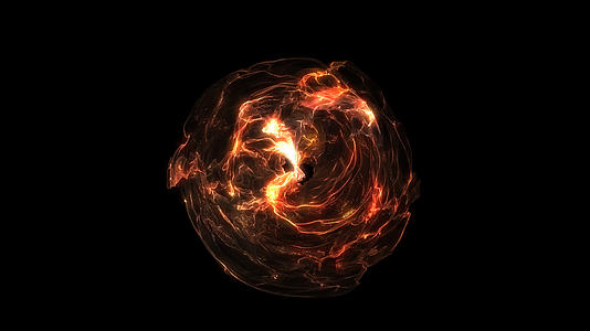 4K能量球有机抽象有机体扭动能量包装元素视频的预览图