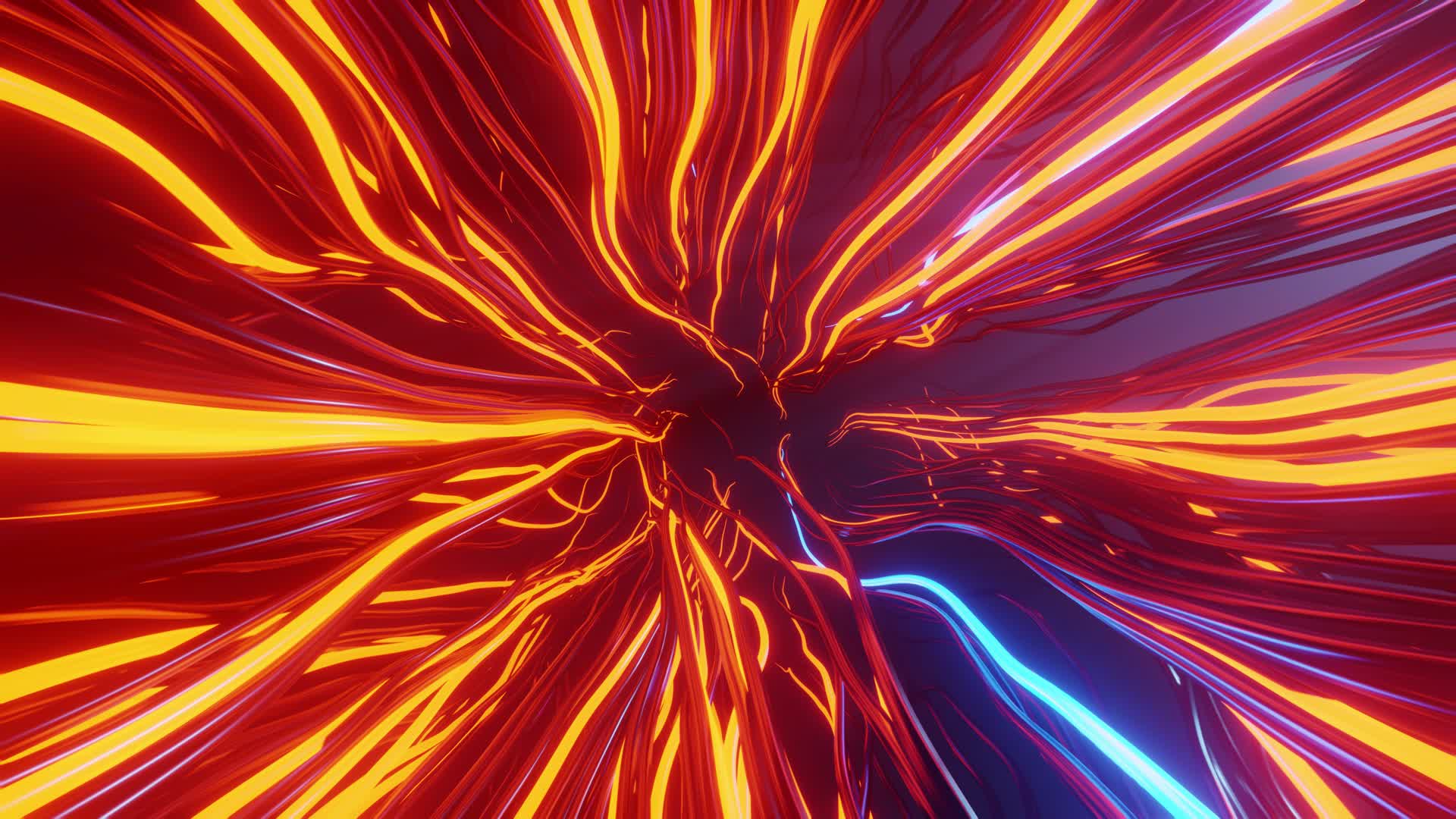 4K光线粒子线条抽象有机科幻迷幻科技夜场VJ发布会舞台舞美大屏幕LED视频背景视频的预览图