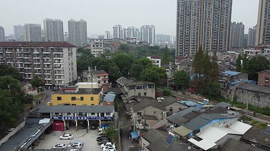 武汉宜昌老旧建筑航拍视频的预览图