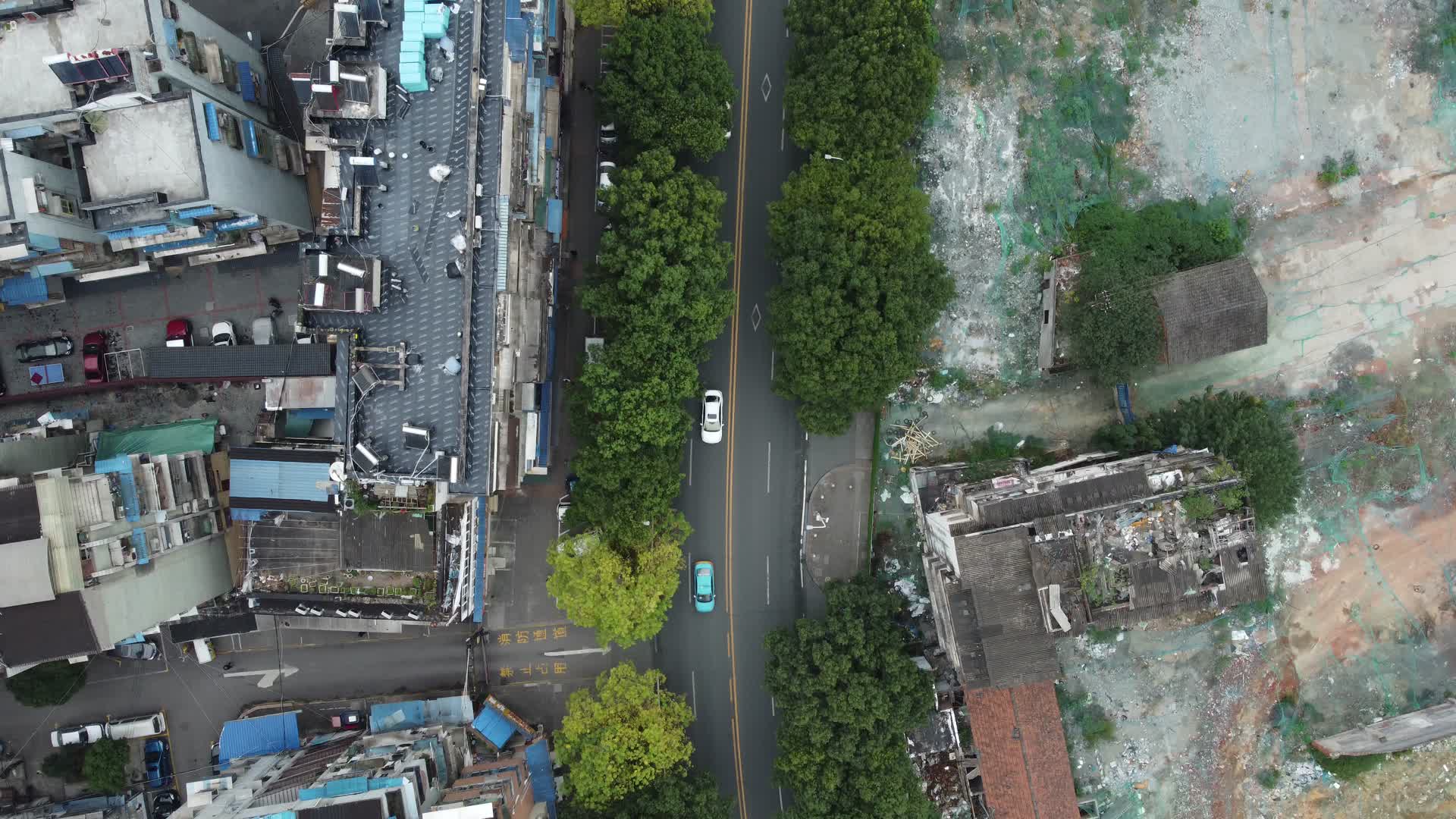 武汉宜昌建筑工地道路航拍视频的预览图