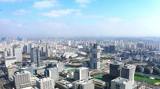 上海浦东新区航拍NDB大厦视频的预览图