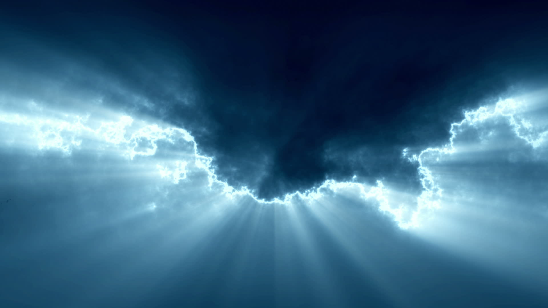 阳光穿过云层拨云见日时间流逝视频的预览图