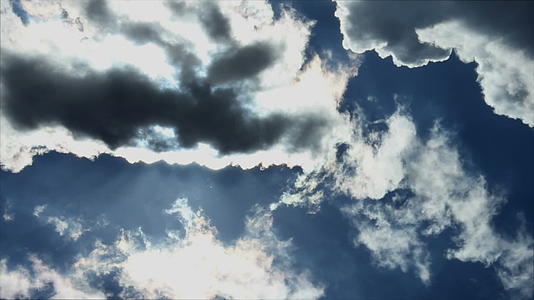 正午云层挡住阳光视频的预览图