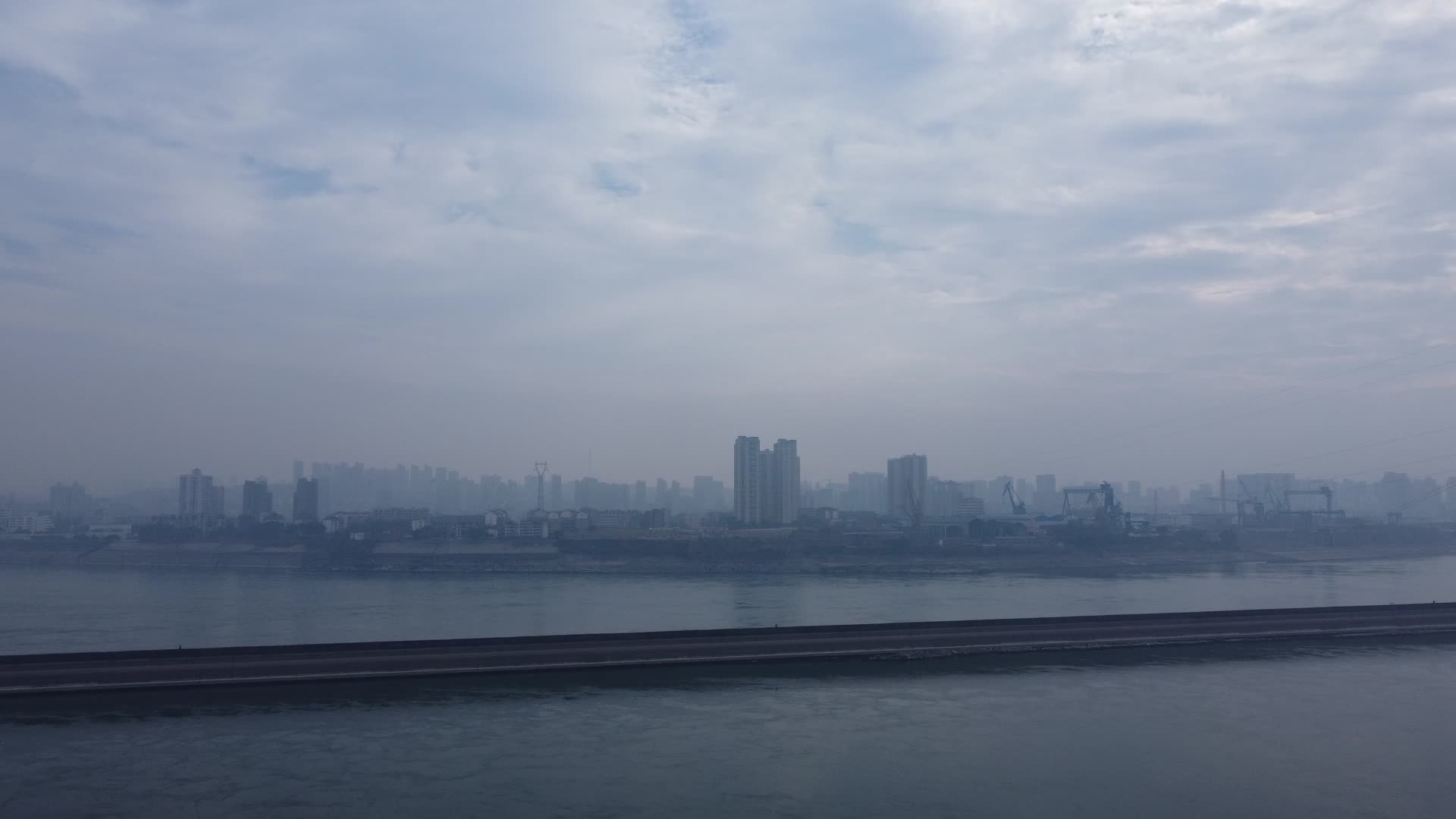 湖北宜昌市点军区自然风景航拍视频的预览图