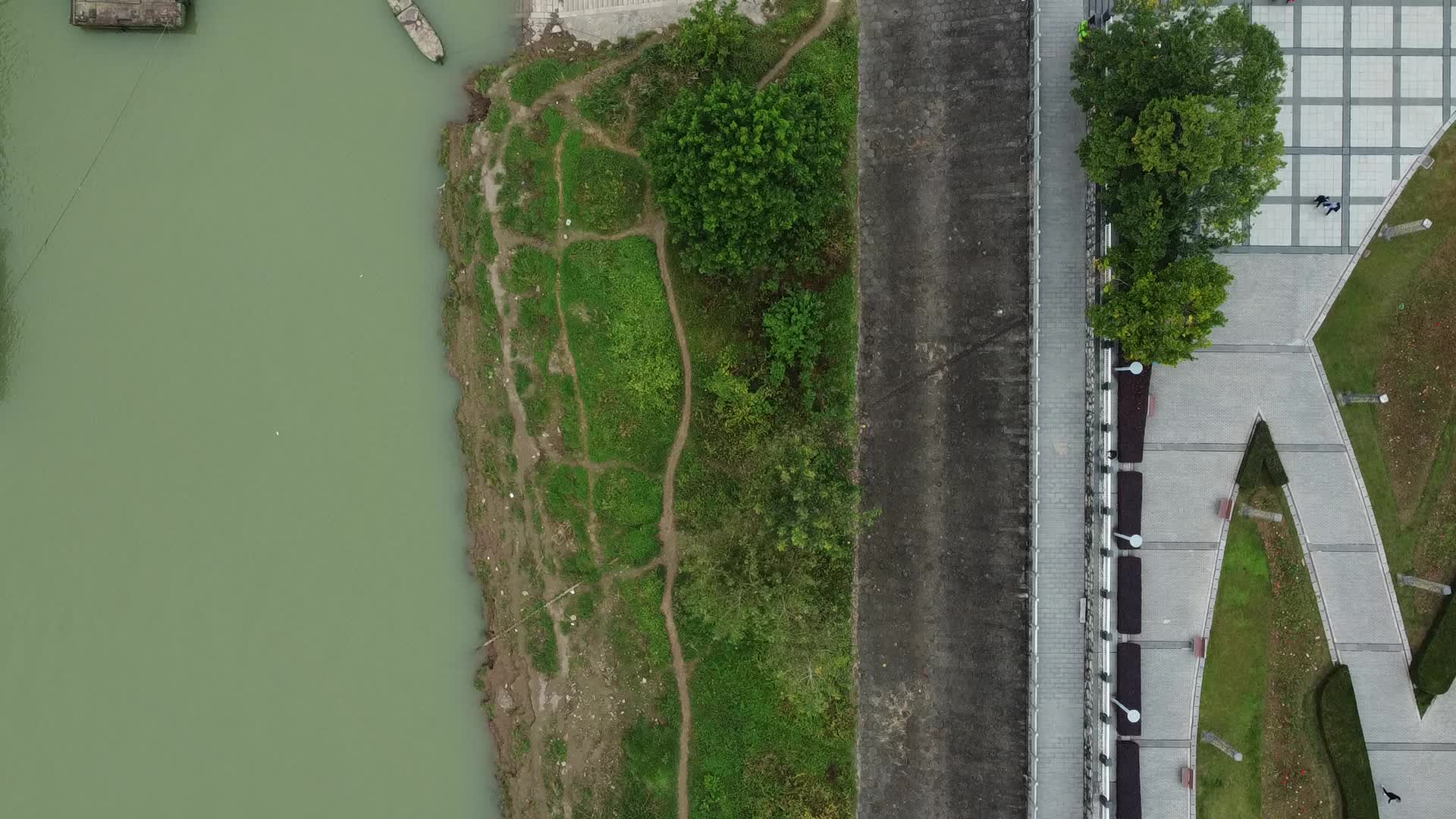 湖北宜昌城市绿地公园航拍视频的预览图